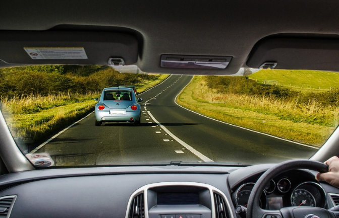 driving during a road trip
